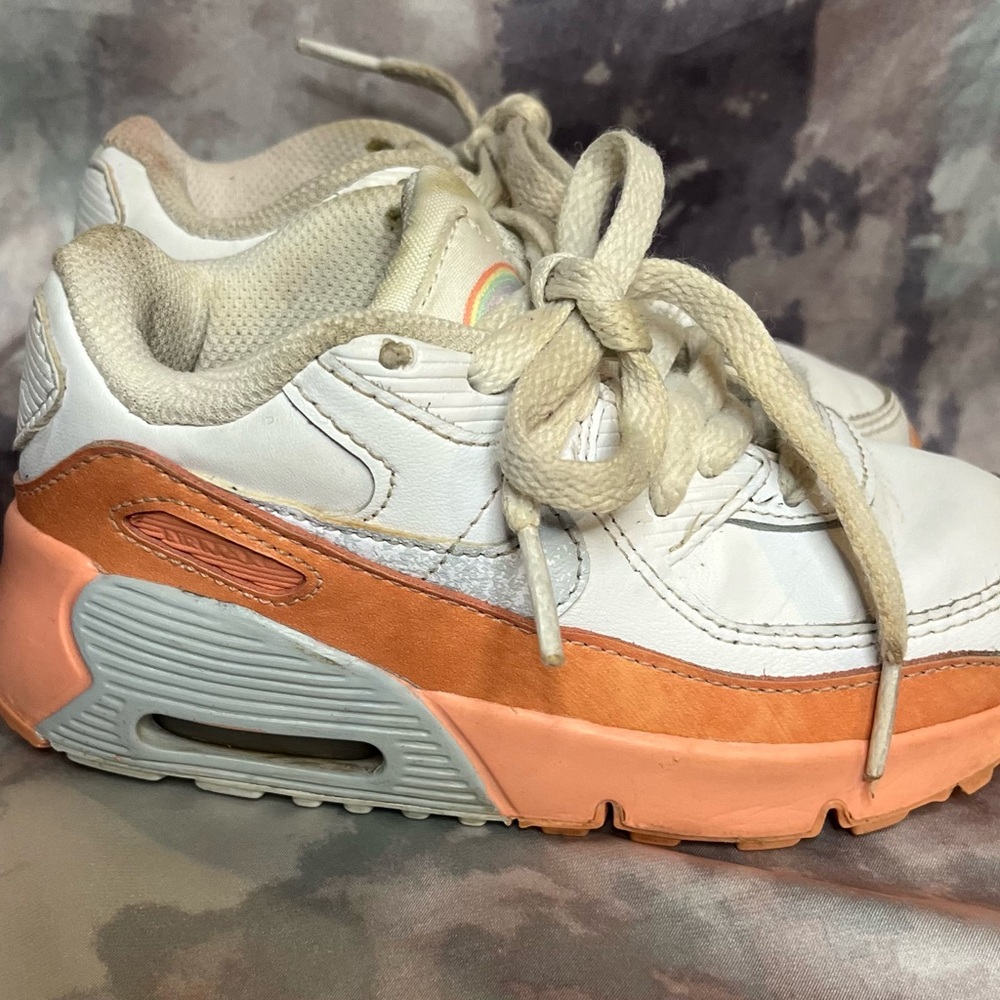 Little Kid's Nike Air Max 90 LTR SE Wht/Aura-Lt Madder Root (DM0957 100) -